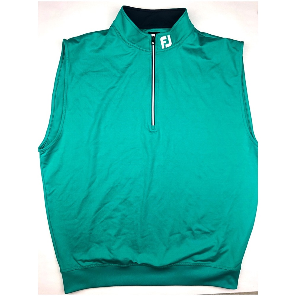 Foot Joy FJ Sleeveless Golf Vest Polo Top Half Zip
